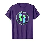 Life Is Better In Flip Flop Funny Summer Sandals T-Shirt for Men Women Kids