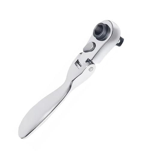 Knugoua 2-in-1 Flex-Head 1/4" Ratchet Wrench 72-Tooth Reversible, Mini Socket & Hex Bit Driver, Alloy Steel Mirror Chrome, Stubby Handle for Tight Spaces Auto/DIY