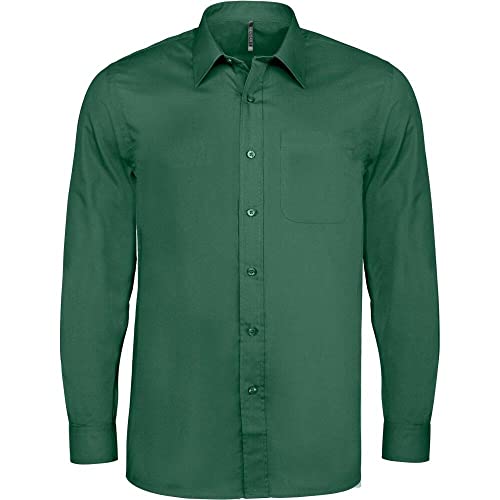 Kariban JOFREY > Chemise Manches Longues - Forest Green, M, Homme Cover
