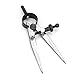 KooingTech Federzirkel, Anreißzirkel, Zirkel Leder Craft Compass Einstellbare Federkompass-Teiler Leder Line Marking Tools