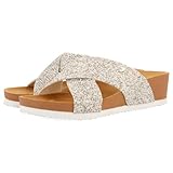 GIOSEPPO Sandalias con CUÑA Tipo Bio Y Tiras Metalizadas para Mujer Gearhart