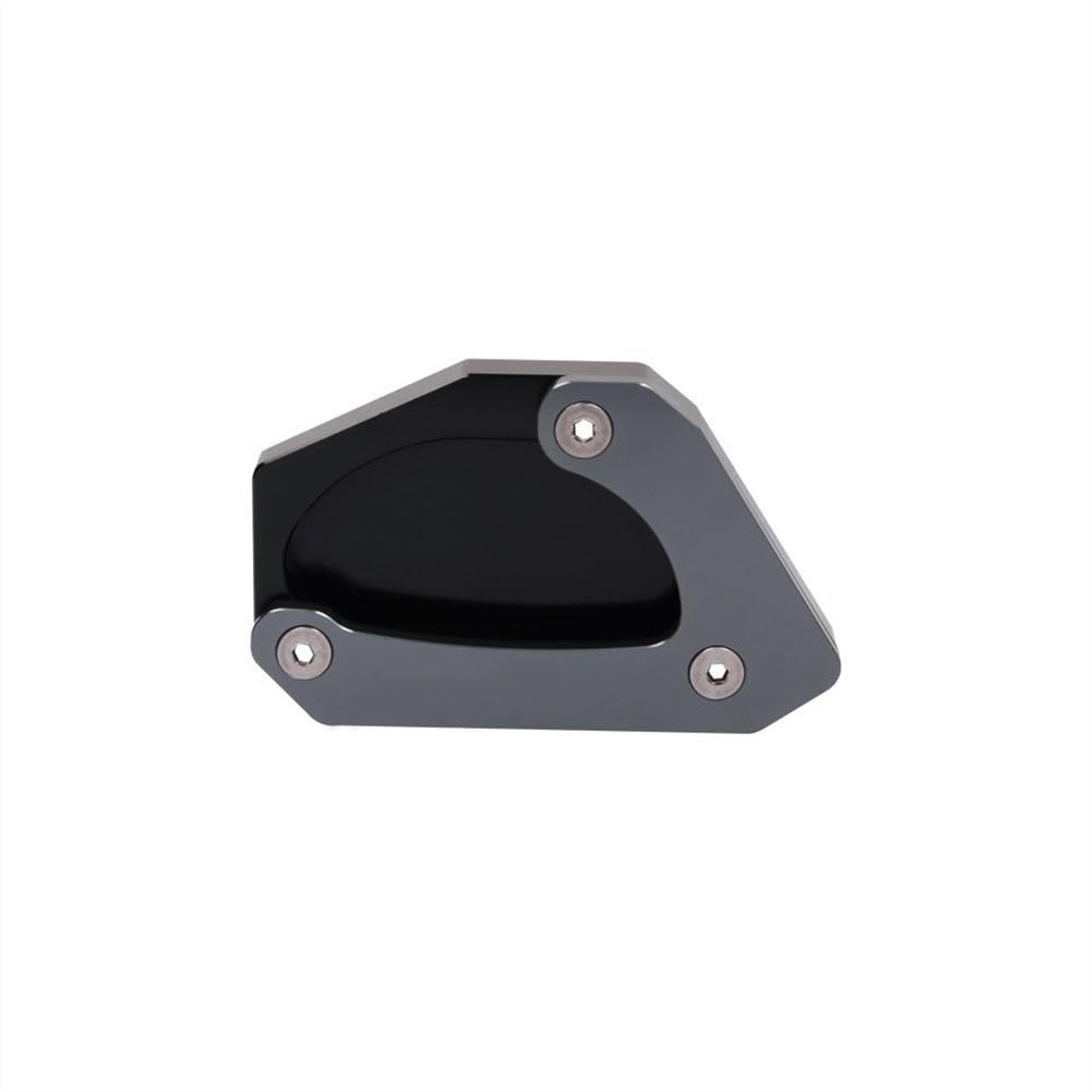 Piastra per cavalletto per Moto Moto Laterale Piede Basamento Pad Piastra Cavalletto Ingrandire Supporto Estensione per Suzuki V-Strom 650 DL650 VSTROM DL 650 2004-2021 (Colore : Titanio)