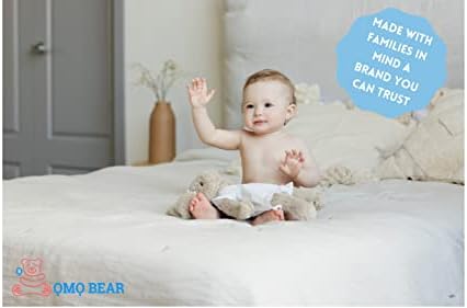 Nappy Bin Refill Cassettes, Compatible with Angelcare Nappy Disposal System - Pack of 4 Cartridges - Advanced Lock smell Tec Liner Bags - OMO BEAR