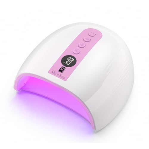 Image of MelodySusie Cordless UV Nail Lamp with 3 Timers & Smart Sensor, 2026 Uprgraded P-Plus30G Rechargeable UV Light Cures All Gels, Especially Builder, Hard, Extension, Acrylic & Chrome Gel Polishes Purple