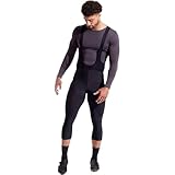 PEARL IZUMI Men's Thermal 3/4 Cycling Bib Tights, Repels Water with Elite Chamois, High-Stretch & Insulated, Black, Large