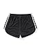 AIMPACT Mens Mesh Shorts 3 Inch Running Gym Athletic Workout Bodybuilding Booty Track Shorts Vintage Fitted Shorts Black