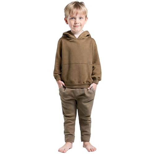Image of T2F Boys Cotton Hooded Neck Oversized Fit DropShoulder Sweatshirt