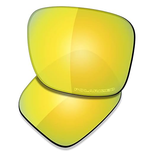 SAUCER Lentes de substituição premium para óculos de sol Oakley Holbrook XL OO9417 High Defense - Ouro 24K polarizado