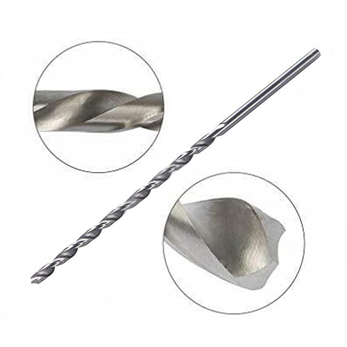 SyiXute 5 Pcs Extra Long Drill Bits,High-Speed Steel HSS Twist Drill Bit Set,150 mm Professional Long Twist Bits for Wood Metal Aluminum Plastic (2/3/3.5/4/5 mm Diameter) - Image 3