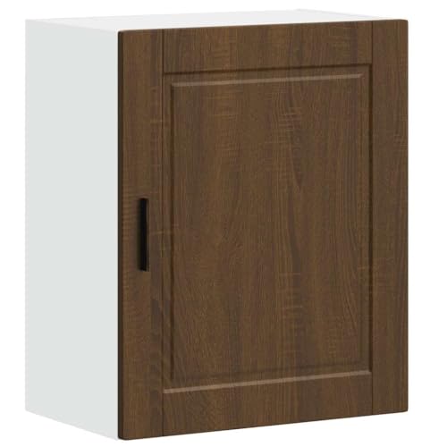 vidaXL Küchen-Hängeschrank Porto Braun Eichen-Optik Holzwerkstoff, Wandschrank Küche, Wandschrank, Oberschrank, Küchenschrank, Hängeschrank
