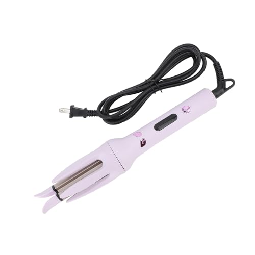 Automatic Hair Curler Rotating, Portable Adjustable Temperature Wave Curling Wand, Purple