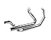 Khrome Werks 200670 2-Into-2 Crossover Headers with Heat Shields - Chrome