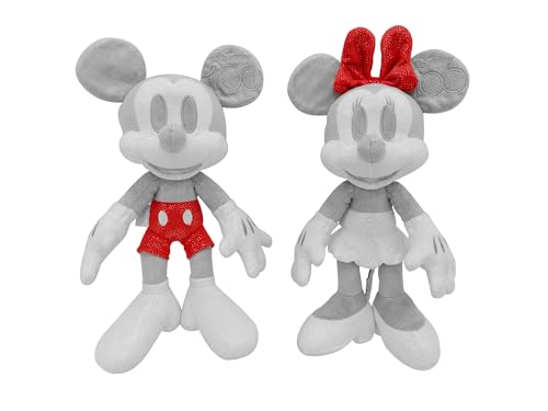 Simba Disney 100 Jahre, Mickey und Minnie Mouse, Amazon Exclusiv Set 3, limitiert, 33cm Plüschfiguren, Sammlerstück, Sonderedition, Geschenkkarton, Micky...