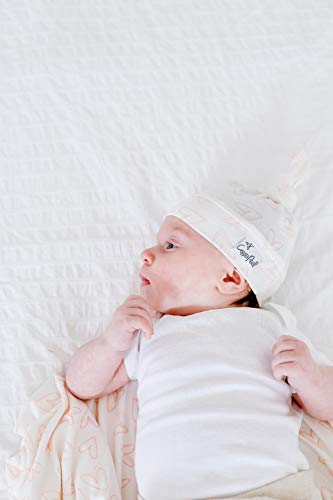 Image of Copper Pearl Baby Beanie Hat Top Knot Stretchy Soft Lola