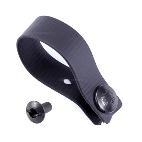 IWB Soft Belt Loops - Black – w/Heavy Duty Rubberized Nylon Pull-The-Dot Security Snaps & Mounting Hardware - Holster Loops for IWB Carry - (Fits 1.25" to 2.00" Belts (Adjustable) - (Pair)