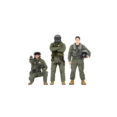 figreal 1/72 U.S.AIRFORCE Set de 3 Pilotos miniatura 1