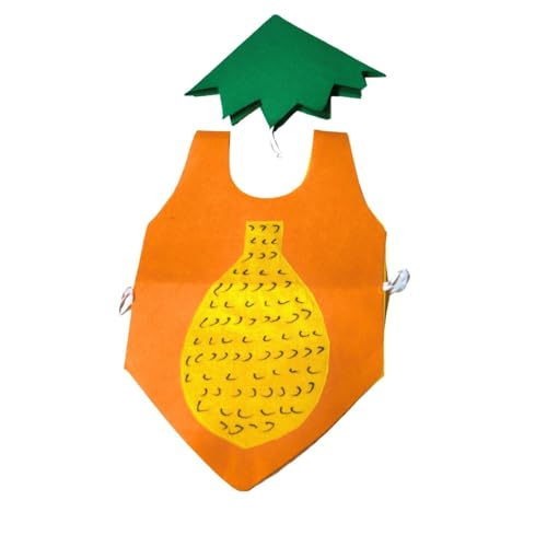 Image of Kaku Fancy Dresses Fruit and Vegetable Costume Paper Cutout with Cap For Kids | Healthy Food Costume For Boys & Girls (Tracksuit Not Included)