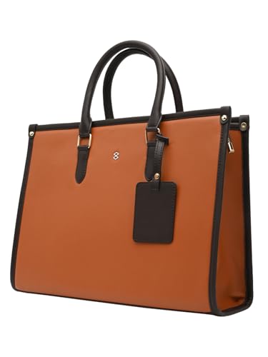 Image of HORRA Women's 13 Inch Laptop Bag With Padded Compartment | Faux Leather Laptop Handbag for Office | For College | For work Stylish Ladies Laptop Handbag