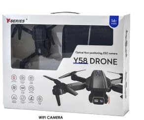Drone con Fotocamera, Funzione Foto e Video, Luci LED, Connessione App, Ripiegabile, Decollo/Atterraggio One Key