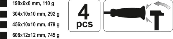 Set di 4 Piedi di Porco