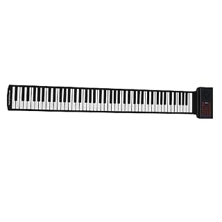 DRESSOOS 88 rouleau de piano clavier pliable piano pour débutant clavier portable piano enroulable piano à clavier en silicone piano électronique roulé à la main Gel de silice Black - Les Beatles, Paul McCartney, John Lennon, RIngo Starr, George Harrison