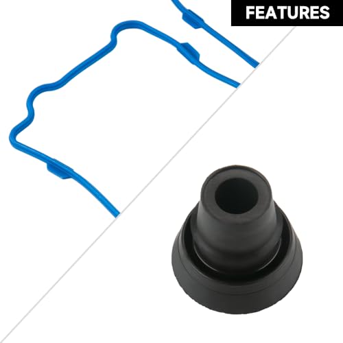 Image of Engine Valve Cover Gasket - Compatible for Lincoln Town 4.6L 1991-2002 for Ford F-150 4.6L 1997-2001 for Ford Crown Victoria 4.6L 1992-2002 - Replace Part VS50377R - Set of 2