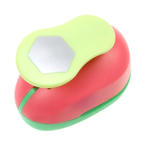 Hexagon Paper Punch 1 Inch (2.5cm) Craft Hole Puncher for Scrapbooking Card Making Alloy Steel Handheld Tool