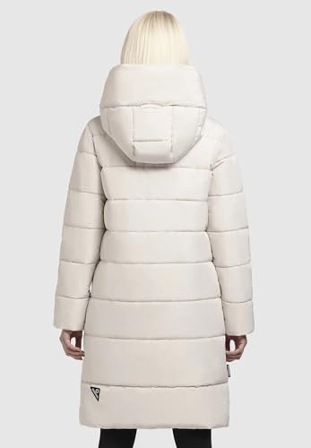 khujo - Damen - Wintermantel - Jilias 4 Jilias4 Steppmantel Winterjakce (DE/NL/SE/PL, Alphanumerisch, XS, Regular, Regular, Jilias5-Cotton-Cream)