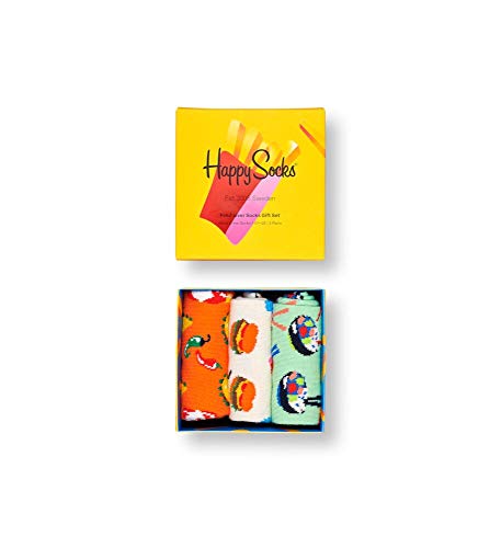 Happy Socks Colorful and Fun Food Lover Socks Gift Set for Men and Women Premium Cotton Socks 3 Pair Giftbox size (10-13) Happy Socks Colorful and Fun Food Lover Socks Gift Set for Men and Women Premium Cotton Socks 3 Pair Giftbox size (10-13)