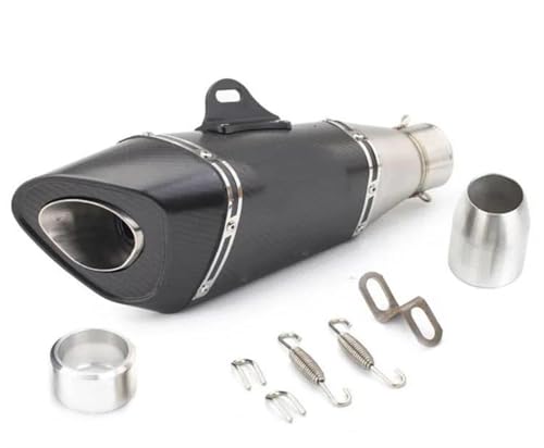 Silencieux échappement carbone 51mm 60mm pour moto Ninja 400 design racing