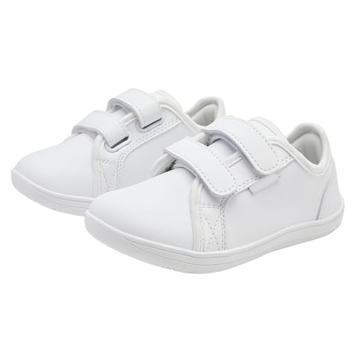 IWIHMIV Boys Sneakers Girls Casual Lightweight Soft Soled Running Shoes Comfortable Leather Walking Shoes2