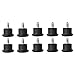 MotiveTech 10 Office Caster, Fixed Stationary Bell Glides for Wood Floors
