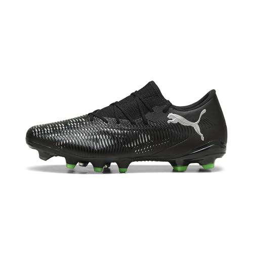Puma Future 8 Match Low FG/AG, Unisex Fussballschuh, Puma Black-Puma Silver-Fluo Green, – Ansicht 4