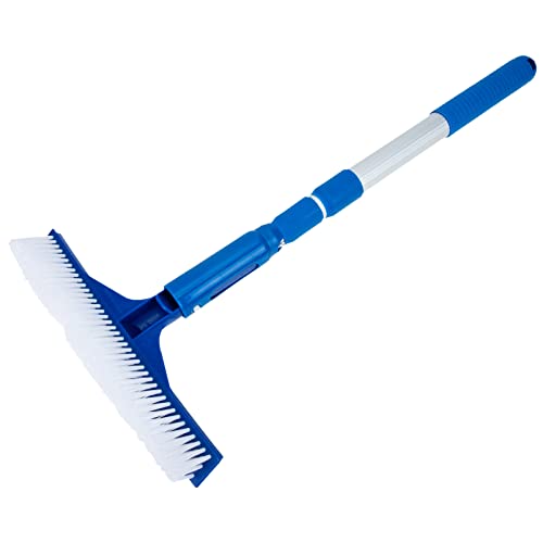 Milisten 1 Juego Cepillo De Limpieza De Piscina Inflables Juguete Caliente Aspirador De Piscina Infantil Quinielas Cepillo Doméstico Cepillo para Piscina con Barra Flota Blue Abdominales