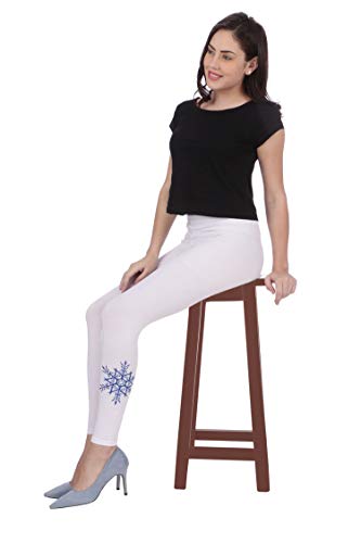 Image of Plus Size Printed Ankle Length Leggings for Women