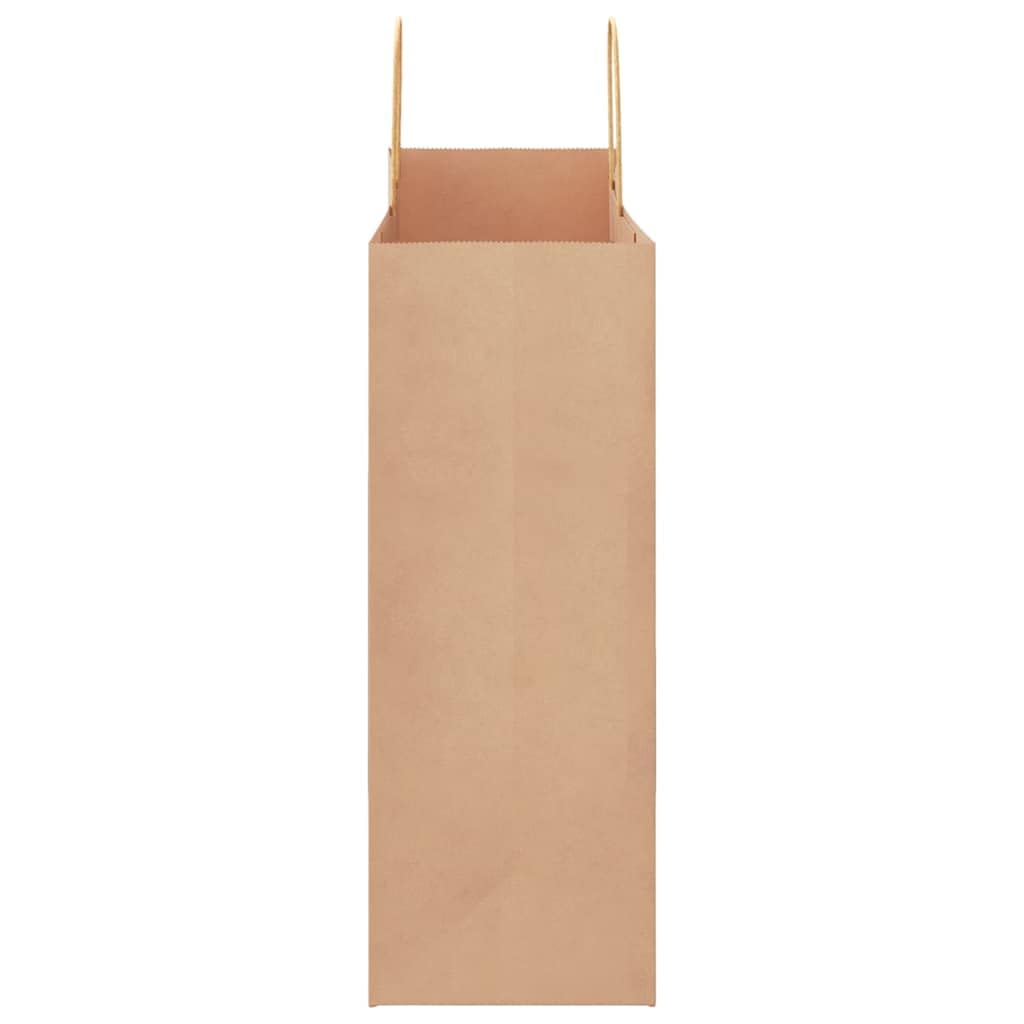 vidaXL Sacs en Papier 50 pcs avec poignées Marron 32x17x44 cm, Sac en Papier, Sac Cadeau en Papier, Sac Cadeau en Papier, Sac