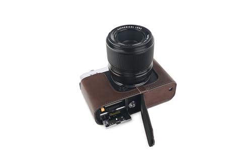 Housse pour Fujifilm X-E4 en cuir véritable | L'esprit du voyage