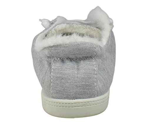 Shaboom Women's Fur Lining Lace Up Warm Canvas Sneaker4