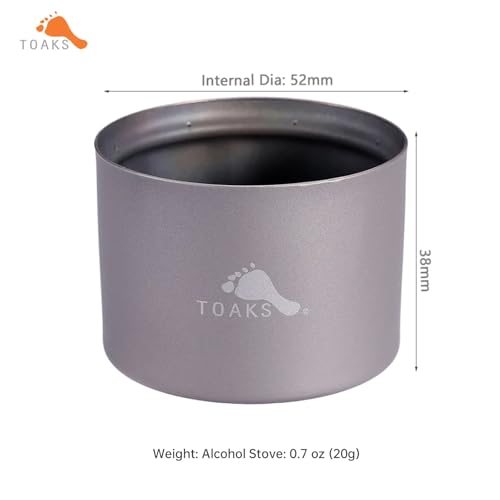 TOAKS STV-01 Tytanowy syfon Kuchenka Alkoholowa Camping Survival in the Wild Travel