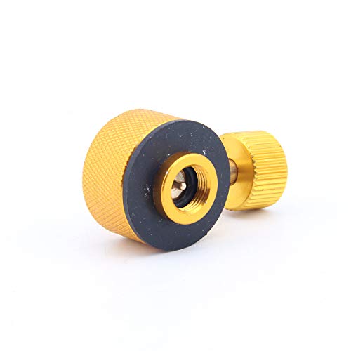 Gas Refill Adapter, Gas Convertor, Flat Fuel Canister Refill Adapter, Camping Fuel Canister Adapter for Nozzle Bottle Type Butane Canister/Lindal Valve Canister