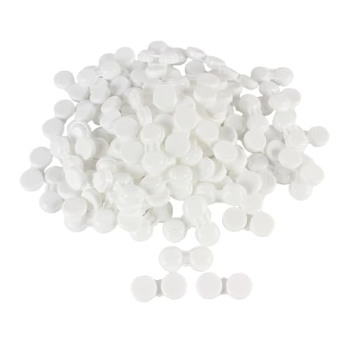 YZWHKJ Portalentillas,Estuche Lentillas Estuches for Lentes de Contacto, 100 Unidades, for el Ojo Izquierdo y Derecho.(White)