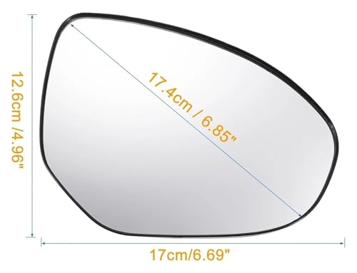 Solution miroir cassé rétroviseur gauche Mazda 2 verre non chauffant