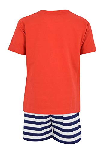 Image of Boys 2pc Shorts Set Outfit Short Sleeve Shirt with Classic Applique Print and Shorts