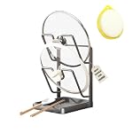 Pot Lid Holder Kitchen Organizer Rack with Drip Tray Functional Double Layer Countertop Storage Lids Solution for Cooking Pots and Pans While Cooking Cover Crock Holders Inside Cabinet Door