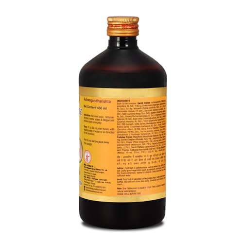 Image of Baidyanath Ayurved Ashwagandharishta - 450ML | Helps Boost Immunity and Stress Buster | Useful for Natural Body Strength