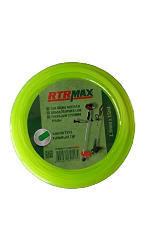 RTY516 1.6 mmx15M Tırpan Misinası Yeşil Yuvarlak, Sarı