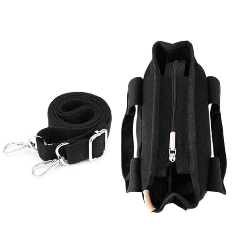 Bolso tote pequeño de lona para mujer con cierre miniatura 6