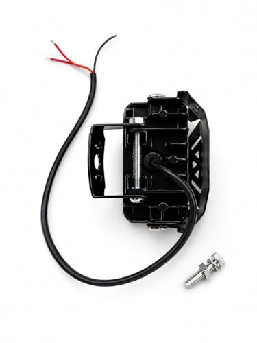 Image of Universal Dual Lens LED Auxiliary Fog Light 40W | Projector Spotlight for Motorcycle and Car | 12V Waterproof Driving Lamp with Mounting Kit | High Brightness White Beam