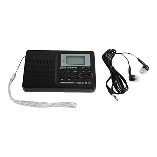 Radio numérique AM FM SW portable à mémoire et réveil plein bande