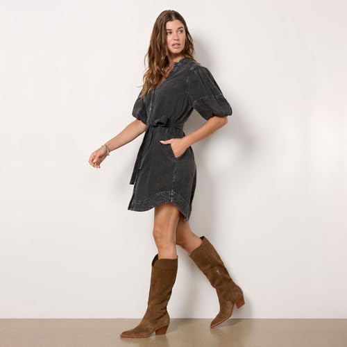 Yishaweiqi Cowgirl Cowboy Boots for Women Chunky Heel Snip Toe Zipper Knee High Boots3